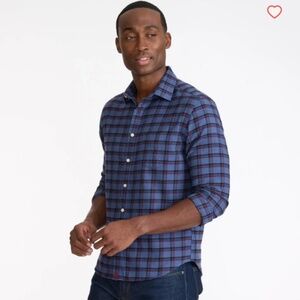 UNTUCKIT MENS PLAID FLANNEL BUTTON DOWN SHIRT 100% COTTON LONG SLEEVE SZ MEDIUM